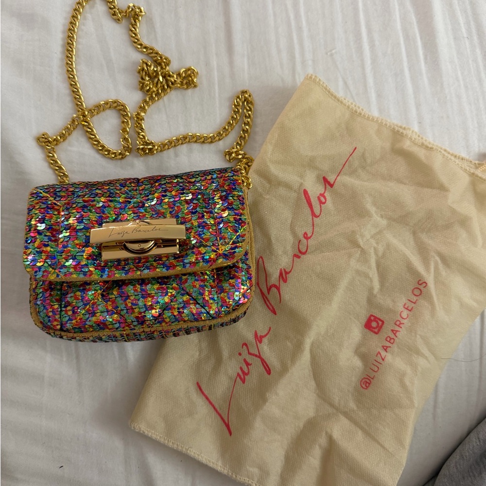 Multicolor Sequin Crossbody Mini Bag #066